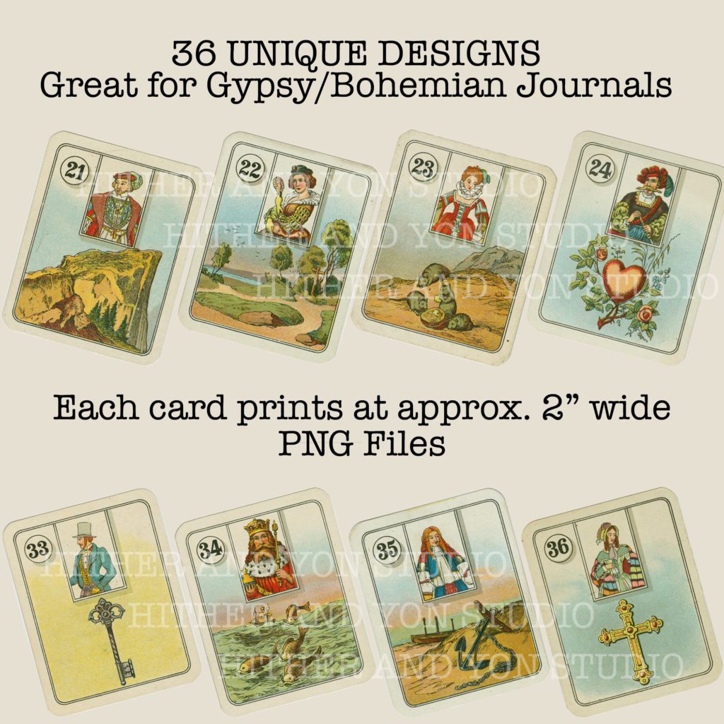 Printable Tarot Card Stickers 2 Sizes Included Great for Tarot Journaling  Digital File INSTANT DOWNLOAD PDF 