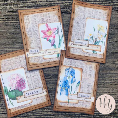 handmade journaling cards