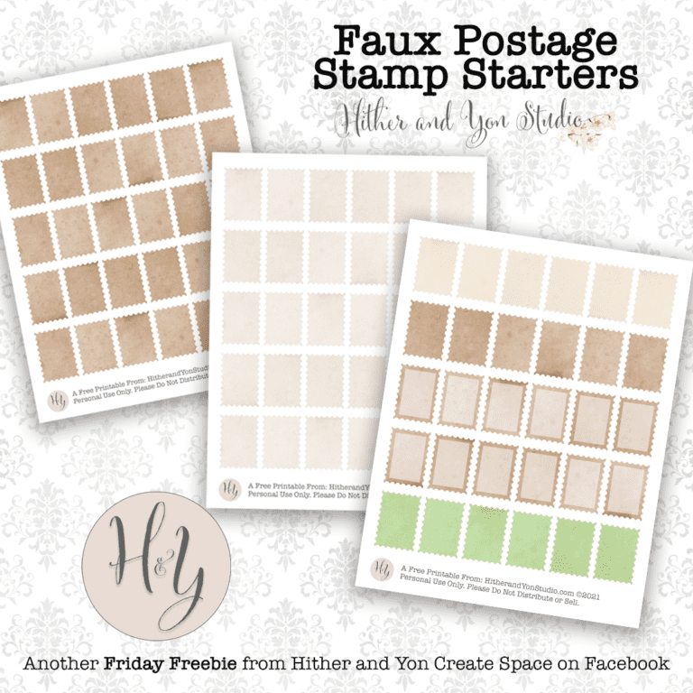 Free Printable Faux Postage Stamp Backgrounds