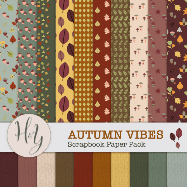 Autumn Vibes Scrapbook Paper Pack