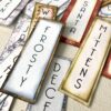 Distressed Vertical Winter Word Labels