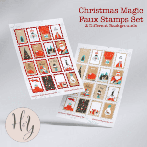 Christmas Magic Postage Stamps