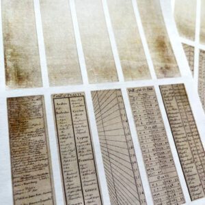grungy rectangles sticker sheet for junk journals