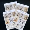 Grungy Alphabet Stickers
