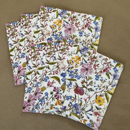 decoupage collage napkins wildflowers