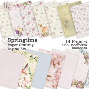 Spring junk journal digital kit