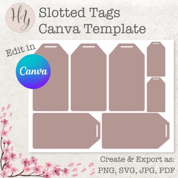 Canva Template Slotted Tags