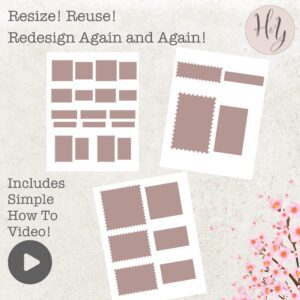 Canva Template Postage Stamps