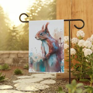 Garden Banner Colorful Squirrel