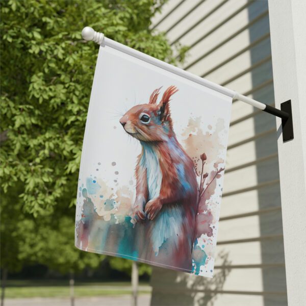 Decorative Flag for house Colorful Squirrel