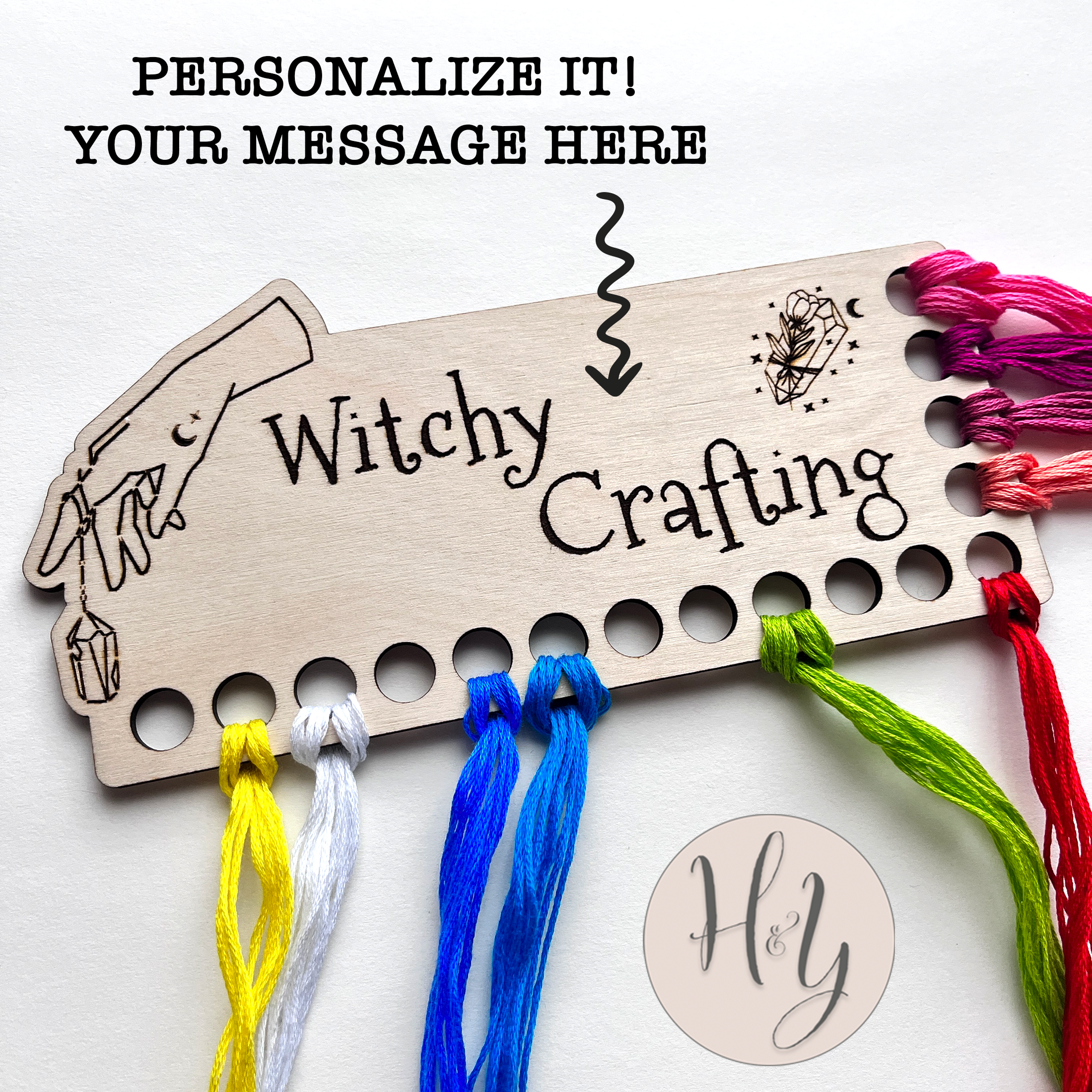 Embroidery Floss Organizer - Witchy Crafting - Hither and Yon Studio