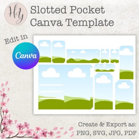 Product image for Canva Template Slotted Pockets