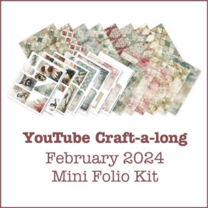 A shop image of pages included in the Feb Folio Kit