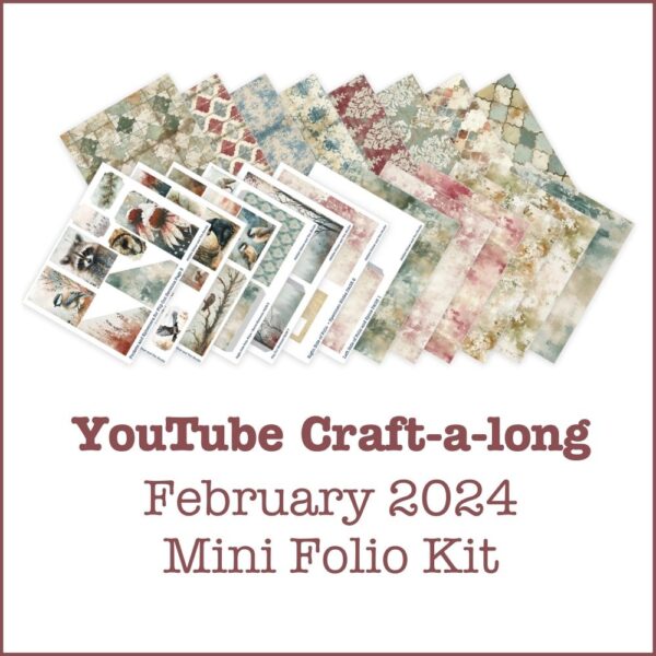 A shop image of pages included in the Feb Folio Kit