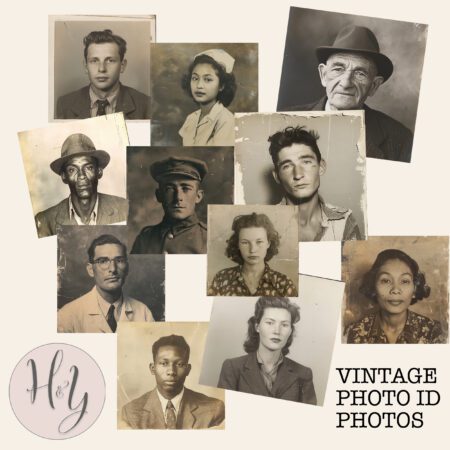 Product image for Vintage Photo ID Photos