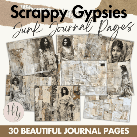 product image for Bohemian Gypsy Junk Journal Pages