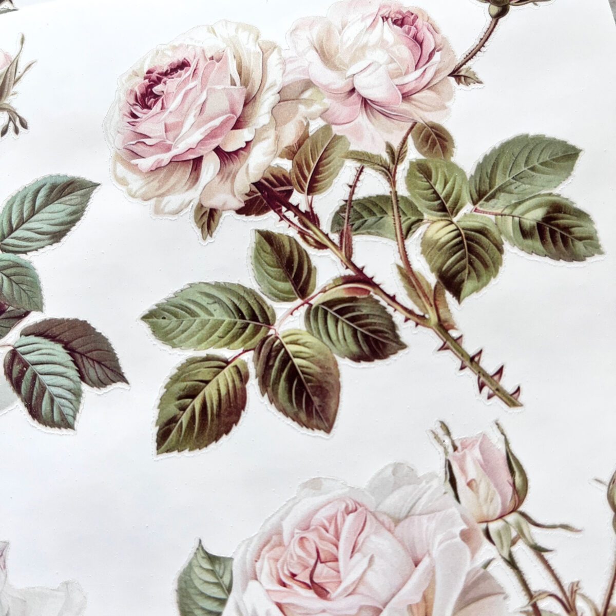Stickers Full Sheet "Vintage Roses" - Hither and Yon Studio