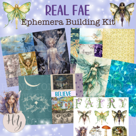 Product image for Fairy Ephemera Kit for Junk Journaling Scrapbooking