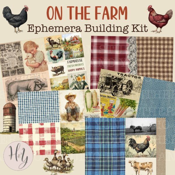 On The Farm Ephemera Building Kit Product Image