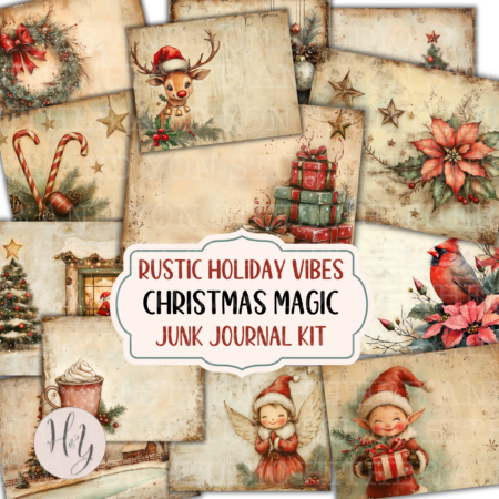 Christmas Junk Journal Kit Product Image