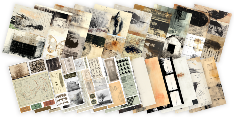 Apr Free Grungy Accordion Journal Kit