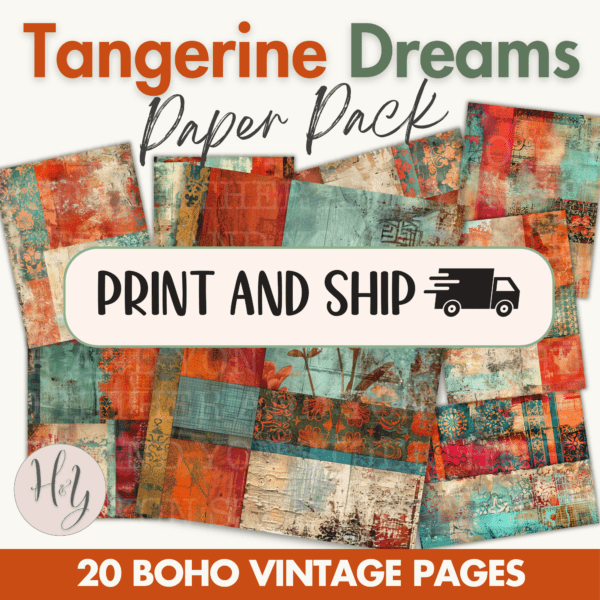 Tangerine Dreams Paper Pack - PRINT AND SHIP