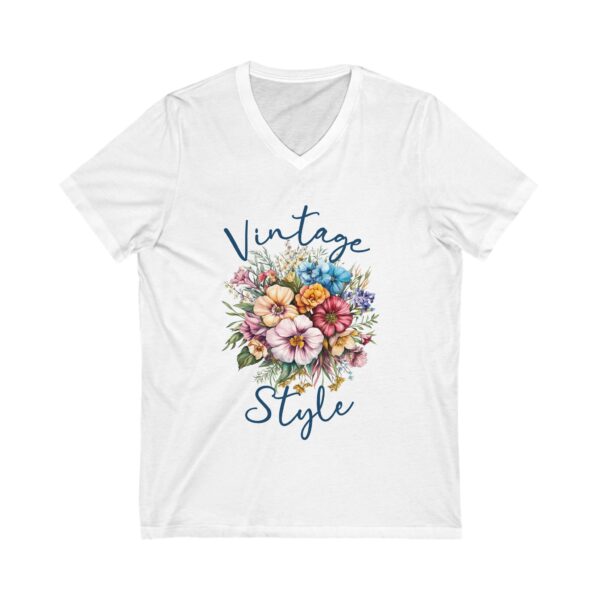 Vintage Style Tee with Floral Bouquet - Image 2