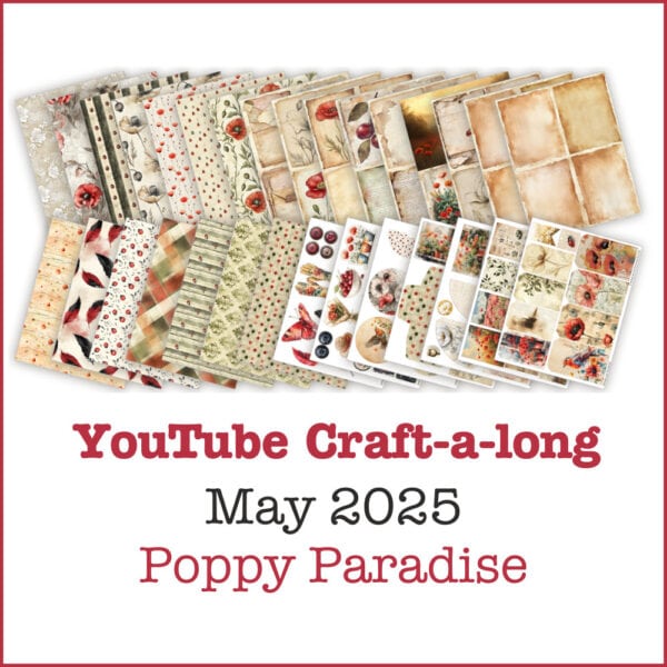 May 2025 Mini Junk Journal Kit Poppy Paradise
