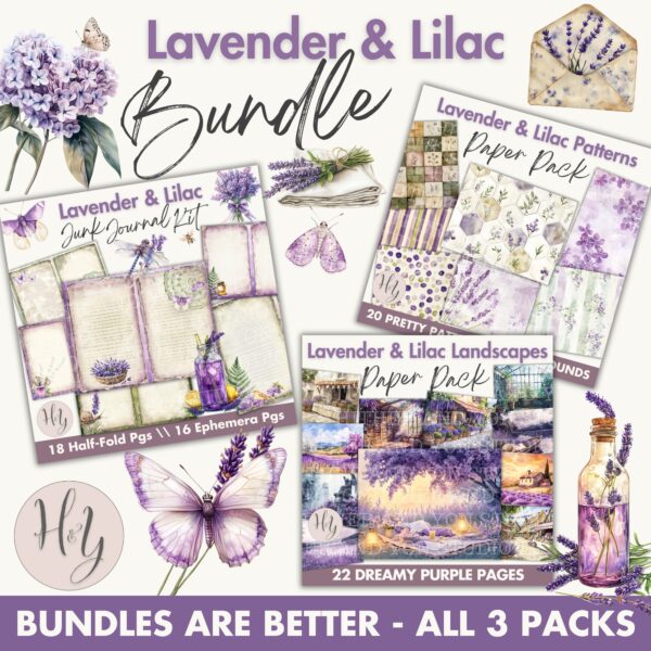 Lavender and Lilac Digital Bundle