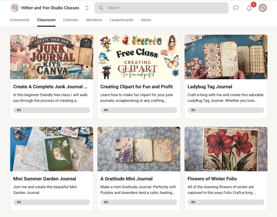 HnY Classroom Signup - Hither and Yon Studio