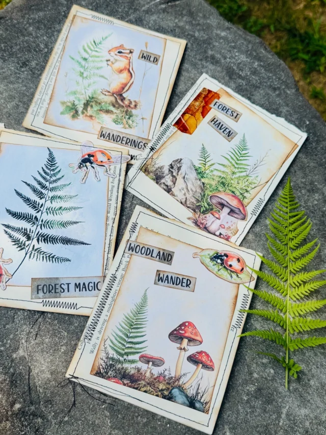 🌿 Field notes from the Friday Live!
These journaling cards were created during a #massmake on Friday’s YouTube Live using the “Studies in Ferns” Ephemera Card Pack. With a mix of ferns, mushrooms, forest animals, and natural textures, this kit brings together soft earthy tones and vintage details that are perfect for autumn-inspired journal pages.

The set includes 12 unique designs (in two sizes), background pages, and a full sheet of labels—all ready to print, cut, and stitch into your next project.

🛒 Find the kit at HitherAndYonStudio.com or follow the link in my profile to grab it!

🎥 And if you missed the live, the replay is up on the channel so you can see how each one came together.

#hitherandyonstudio #studiesinferns #junkjournalinspiration #printableephemera #fernsandfungi #massmake #journalingcards #woodlandjournal #autumnjunkjournal #fieldnotes #junkjournalkit #printablecards #vintagecollage #chipmunkcuties #sewnpaper #natureephemera