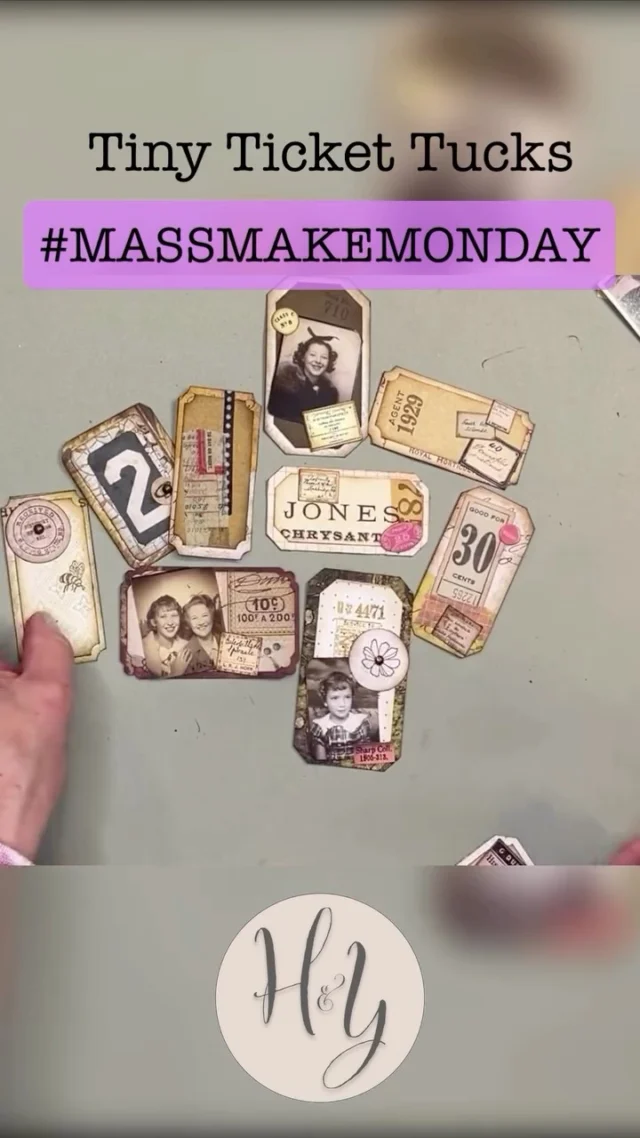 Full Tutorial on YouTube. Link in my bio 😊 #diyephemera #massmakemonday #timholtzpaper #scrapbusterproject #paperscraps